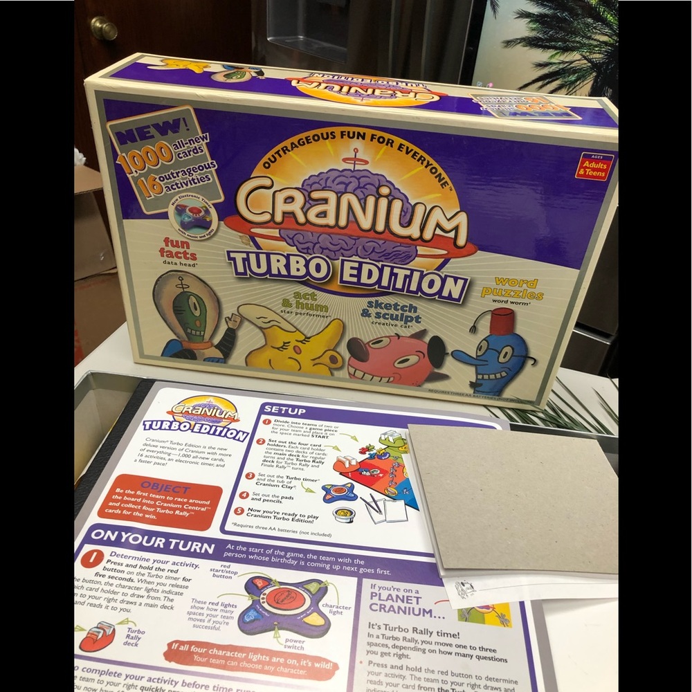 Cranium Turbo Edition Board cards Game for all family